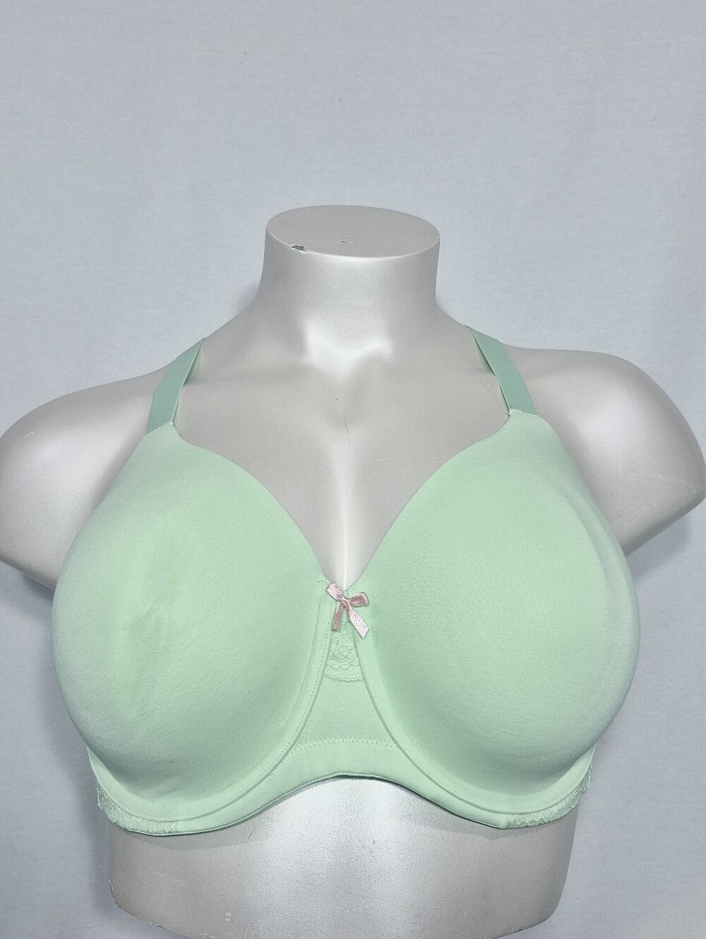 44DDD Ambrielle Organic Cotton Everyday Full Coverage Underwire Bra Green
